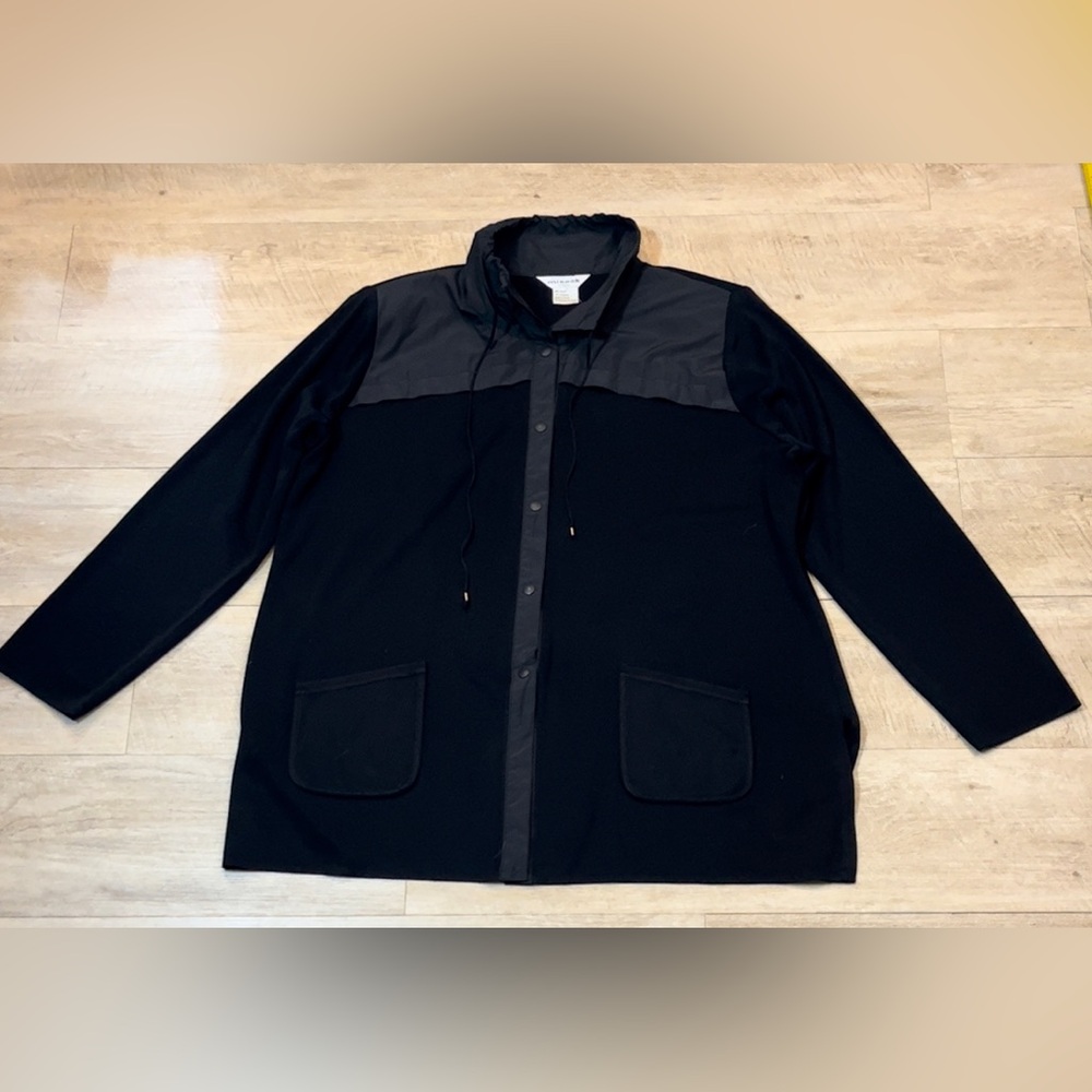 Exclusively Misook Women’s Snap Front Jacket Size 2X